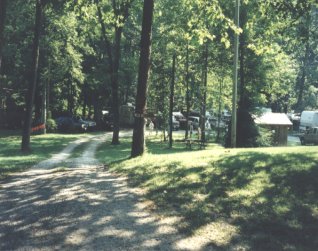 RV sites with full hookups on the Nantahala River North Carolina.